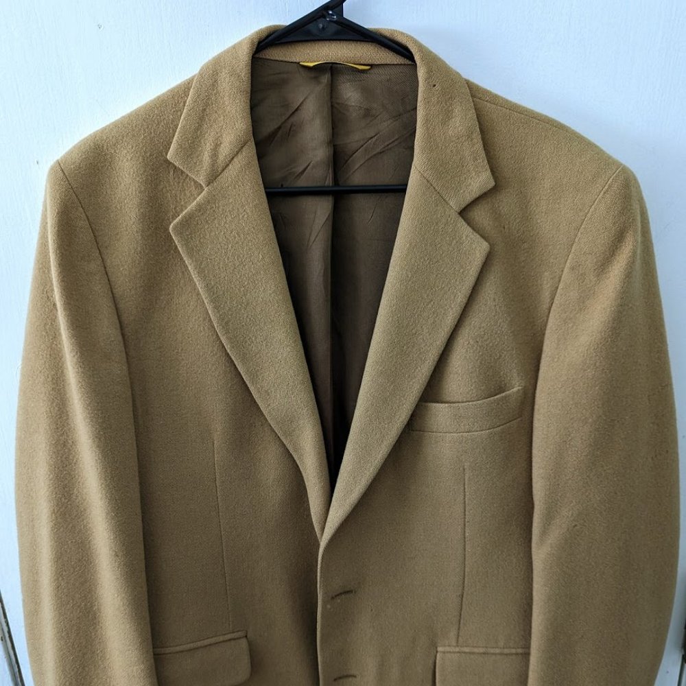 Vintage Men's Camel / Wool sportcoat